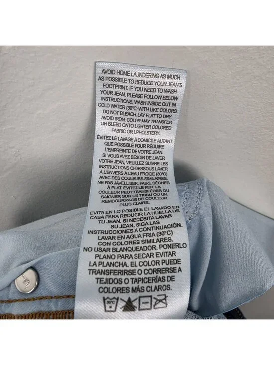 FRAME The Wide Jeans High Rise Wide Leg Ankle Rival Blue Size 31 - Picture 13 of 14